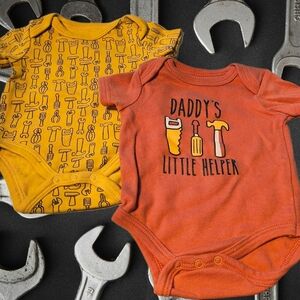 Boys Tool-themed Onesie Set